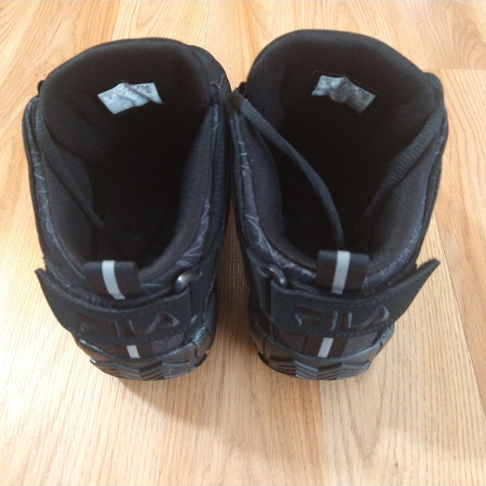 NWT FILA Grant Hill 2 Black Floral Suede Mid-Top Basketball Shoes Size - Picture 5 of 5